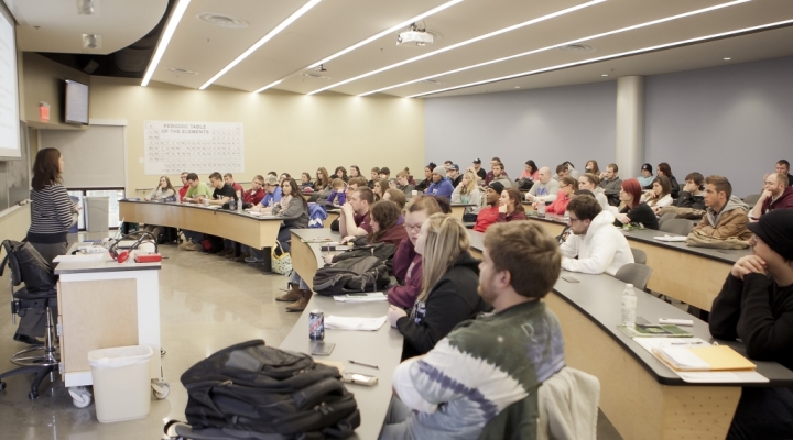 Class in New Science Building